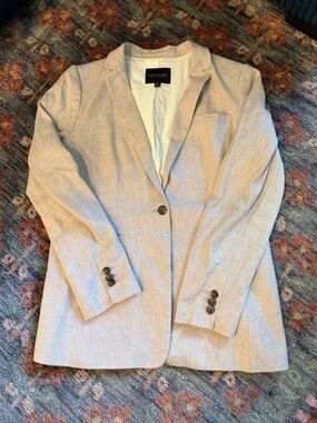 Banana Republic Tan Linen Blazer